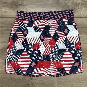 Skort Obsession 18” High Rise Tennis Golf Skirt Skort Red White Blue Size‎ XL